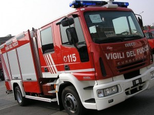 Incendio in una fabbrica